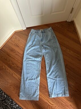 Madewell - Light Wash Denim High-Rise Straight Trouser Jeans